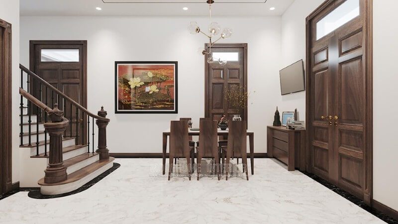 Cửa gỗ hiện đại gỗ tự nhiên đẹp cho nhà biệt thự